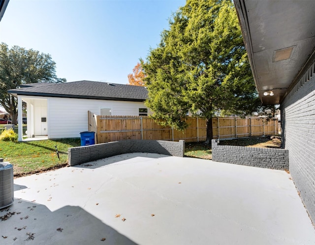 view of patio / terrace with central AC unit