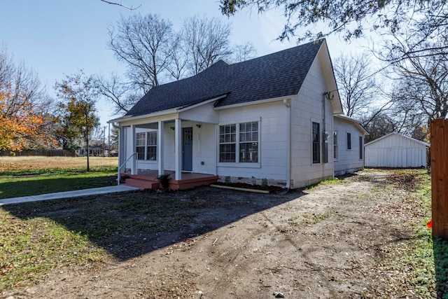 view of bungalow-style home