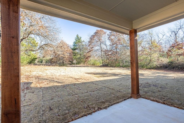 view of yard featuring a patio area