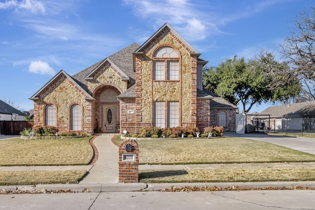 view of property with a front yard