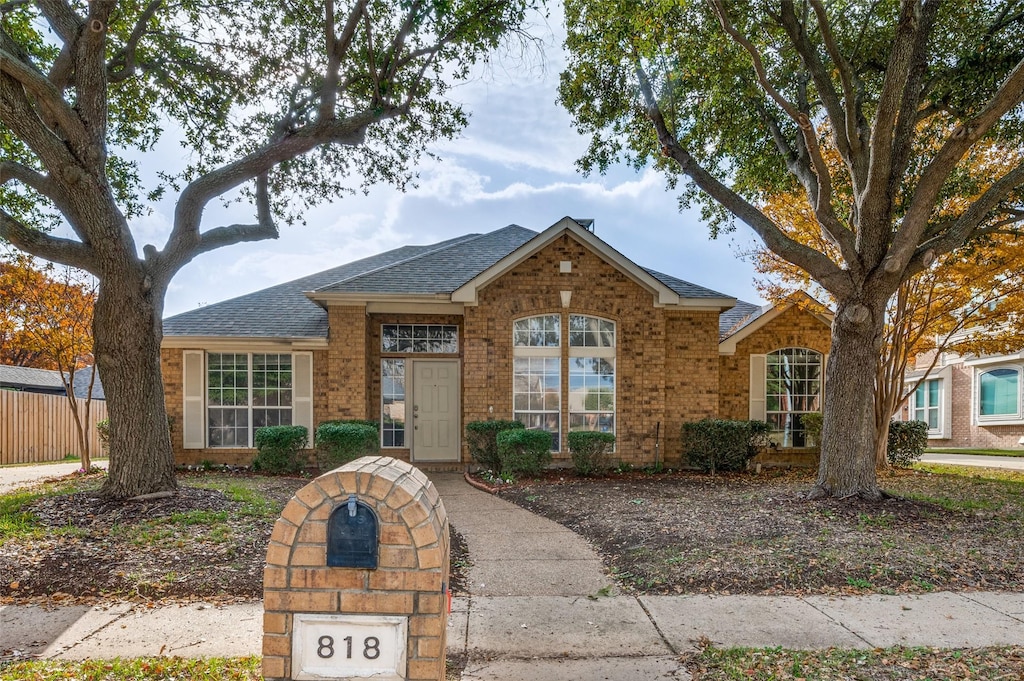 view of ranch-style home