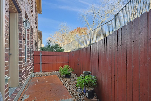 view of patio / terrace featuring a fenced backyard