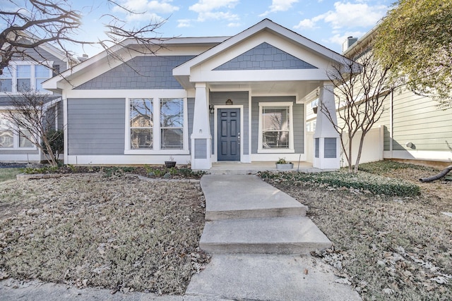 view of bungalow-style home