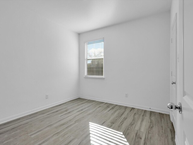 empty room featuring light hardwood / wood-style flooring