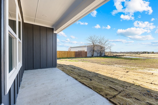 view of yard with a patio