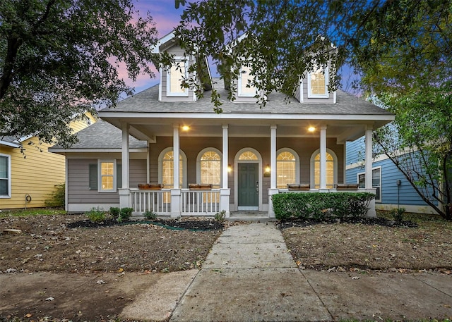 view of front of home with a porch