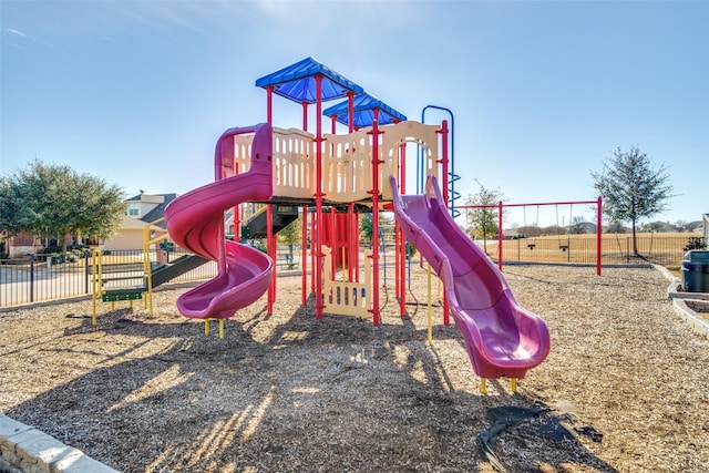 view of jungle gym