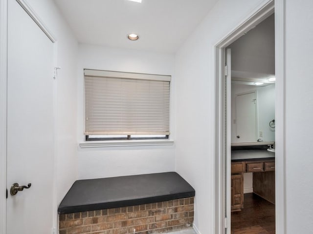 interior space featuring hardwood / wood-style floors