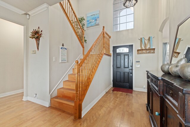 office area with ceiling fan, light hardwood / wood-style floors, and lofted ceiling