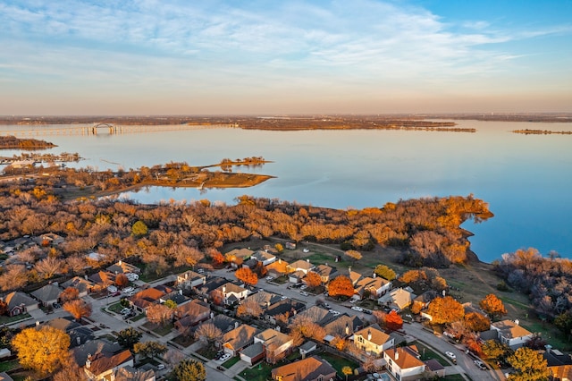 property view of water featuring a residential view