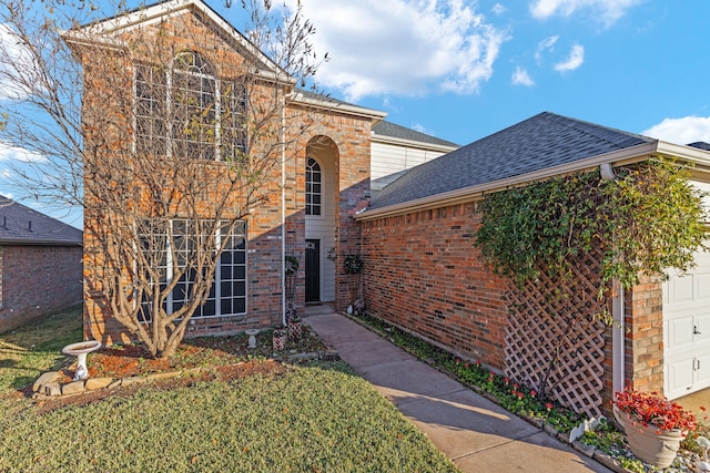 view of property with a front yard