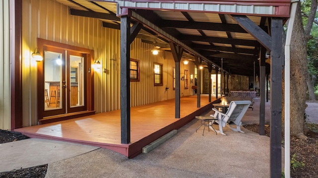 view of patio / terrace featuring a deck