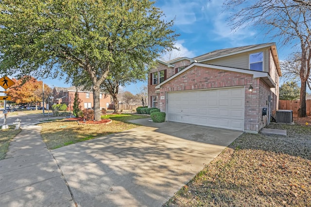 view of property exterior featuring central AC