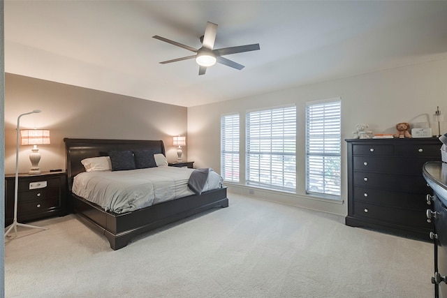 15404 Adlong Dr, Fort Worth, TX 76262 - bedroom with light carpet and a ceiling fan