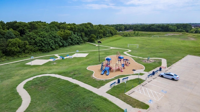 exterior space with a playground