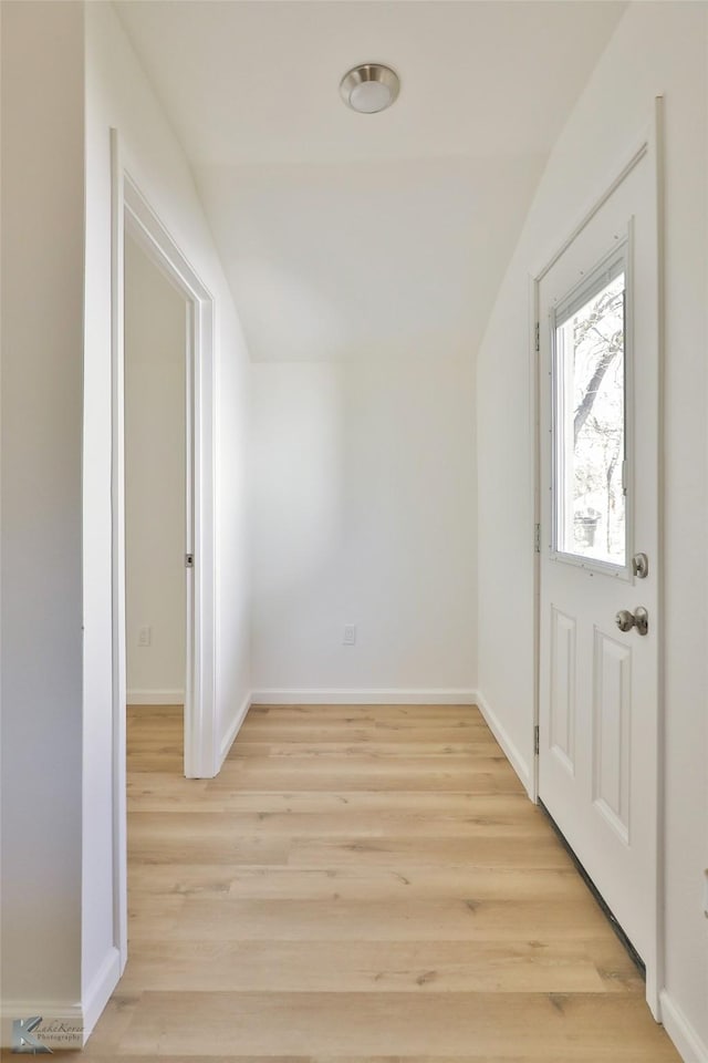 interior space featuring light hardwood / wood-style floors