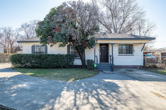 view of front of home