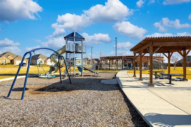 view of communal playground