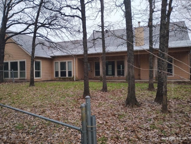 view of back of property