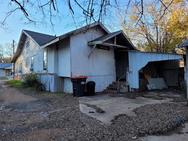 view of property exterior