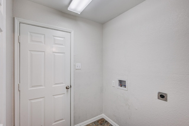 laundry room featuring hookup for an electric dryer and washer hookup