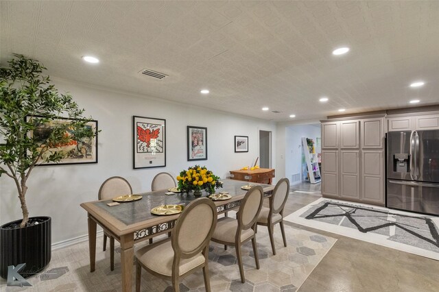 view of dining area