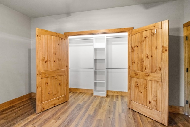 interior space featuring wood-type flooring