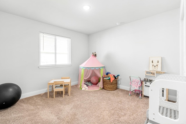 playroom with carpet flooring