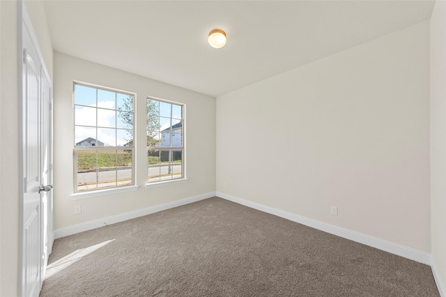 view of carpeted empty room