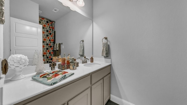 bathroom with vanity