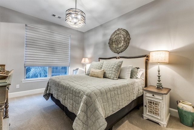 bedroom featuring carpet flooring