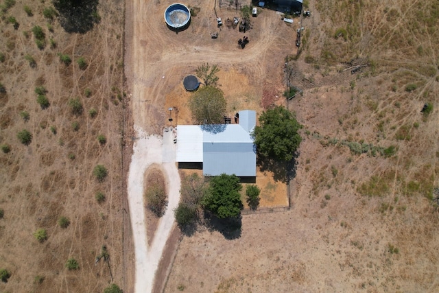 bird's eye view featuring a rural view