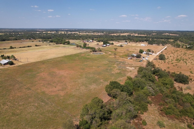 bird's eye view featuring a rural view