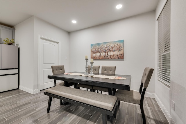 view of dining area