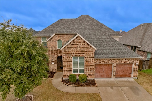 front facade featuring a garage