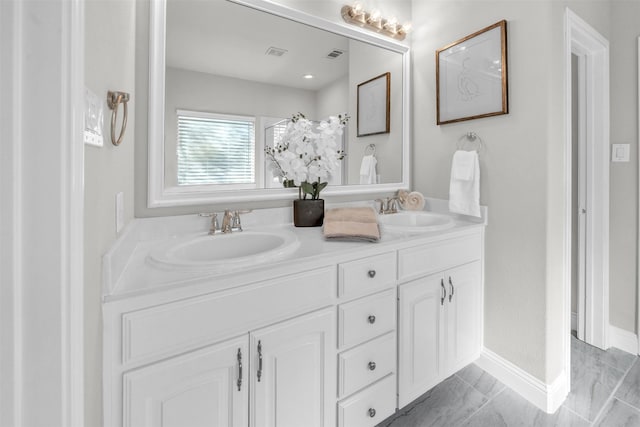 bathroom with vanity