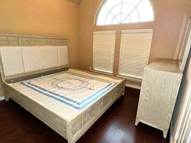 unfurnished bedroom featuring dark hardwood / wood-style flooring