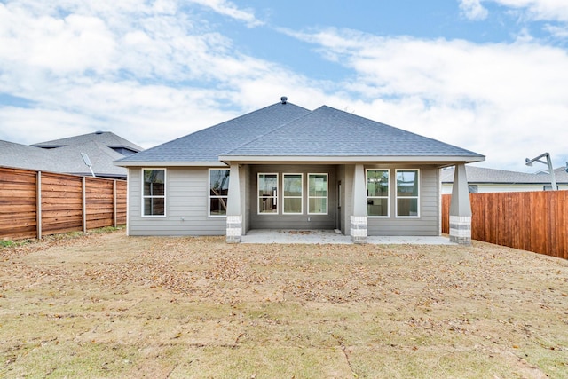 view of rear view of property