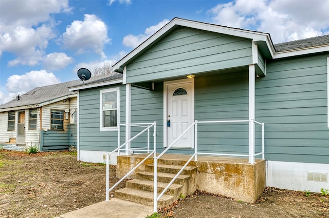 view of bungalow-style home