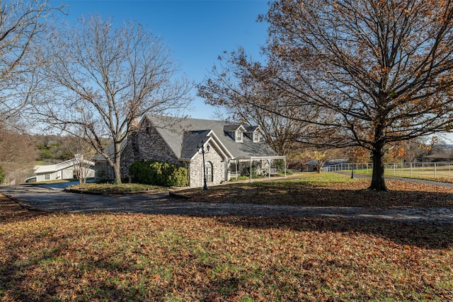 view of side of property