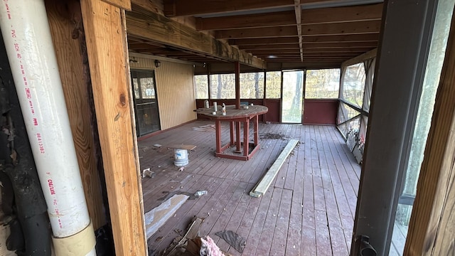 sunroom / solarium with plenty of natural light