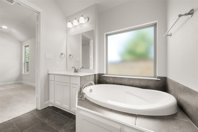 1402 Ethan Cir, Midlothian, TX 76065 - full bathroom featuring a garden tub and vanity