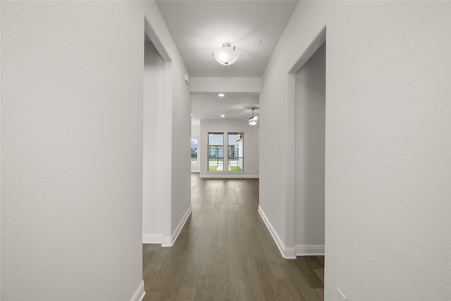 1402 Ethan Cir, Midlothian, TX 76065 - corridor with wood finished floors and baseboards