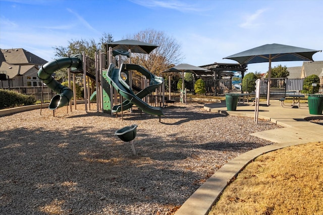 view of jungle gym