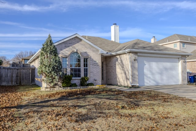 ranch-style house with a garage