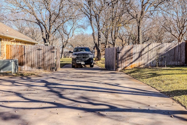 view of road