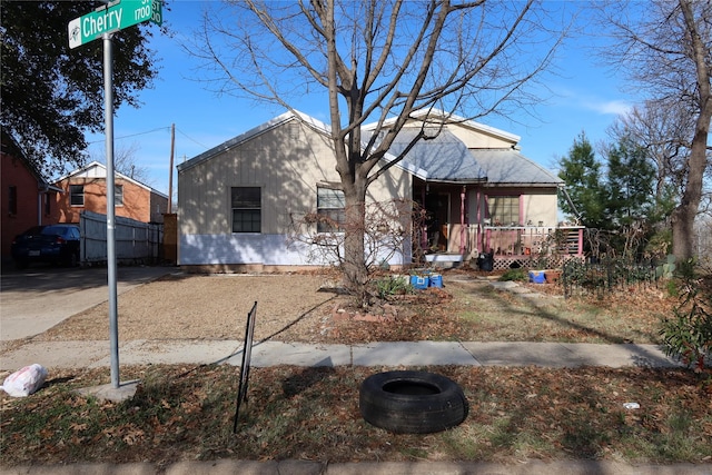 view of bungalow-style home