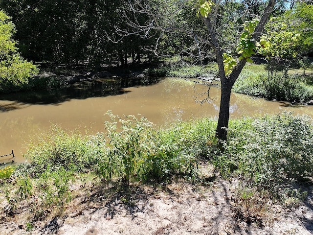 view of landscape featuring a water view