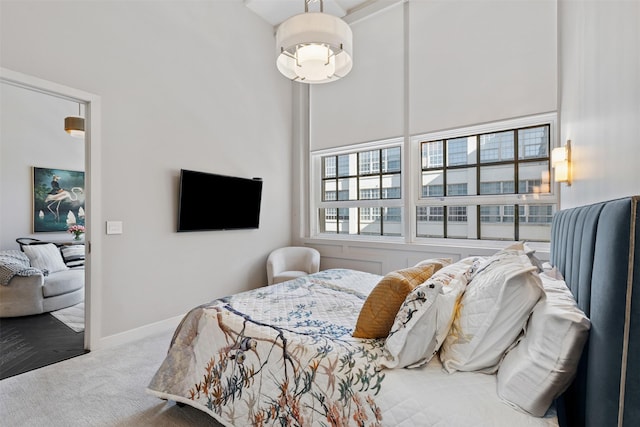 bedroom featuring carpet flooring