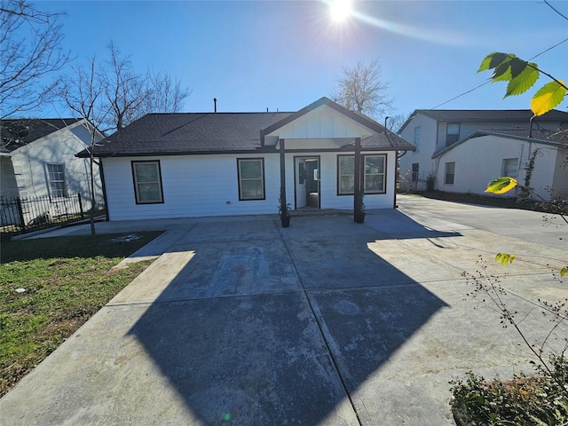 rear view of house with a patio